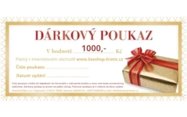 dárkový poukaz sexshop erotic 1000 Kč