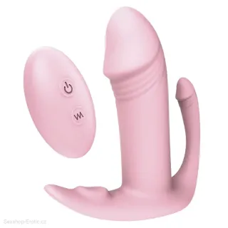 Dvojitý Vibrátor Dream Toys TRI-PLEASURER pink