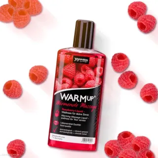 Tělový erotický olej WARMup Malina 150 ml