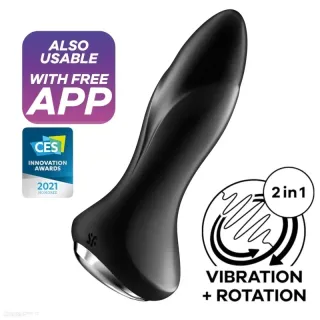 Satisfyer Rotator Plug 1+ black rotační