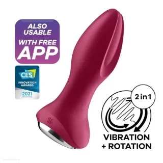 Satisfyer Rotator Plug 2+ Fuchsia