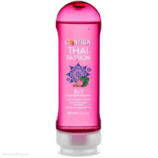 Masážní gel CONTROL 2v1 Massage-Pleasure Thai Passion 200 ml